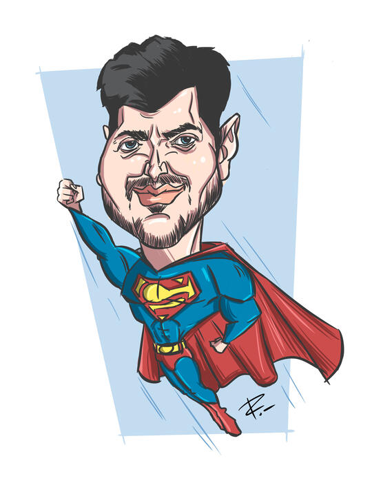 caricatura superjefe