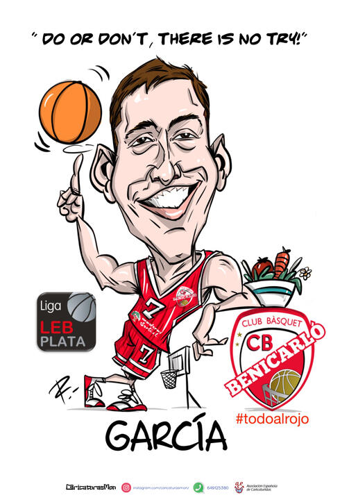 Caricatura baloncesto